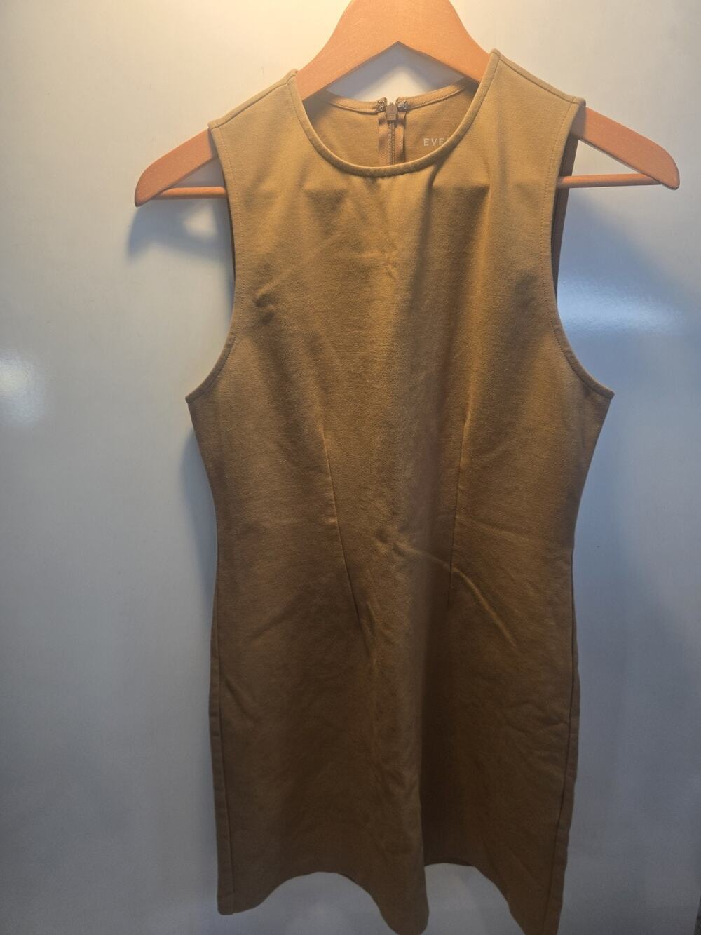 EVERLANE Ponte Stretch Mini Dream Shift Retro 90's Dress Size Large work new $98